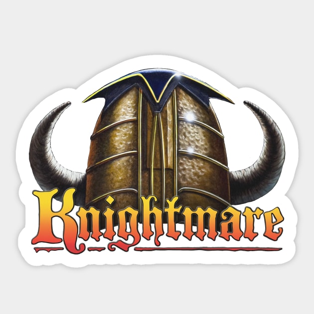 Knightmare Sticker by Clobberbox